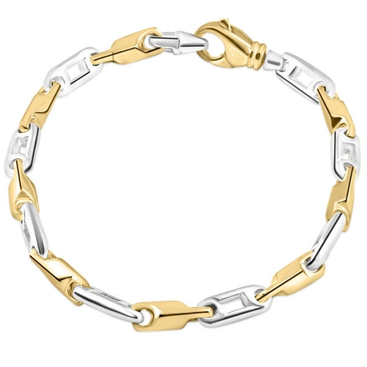 Platinum Sleek Interlinked Chain - Platinum Wristwear & Bracelets - Men of  Platinum